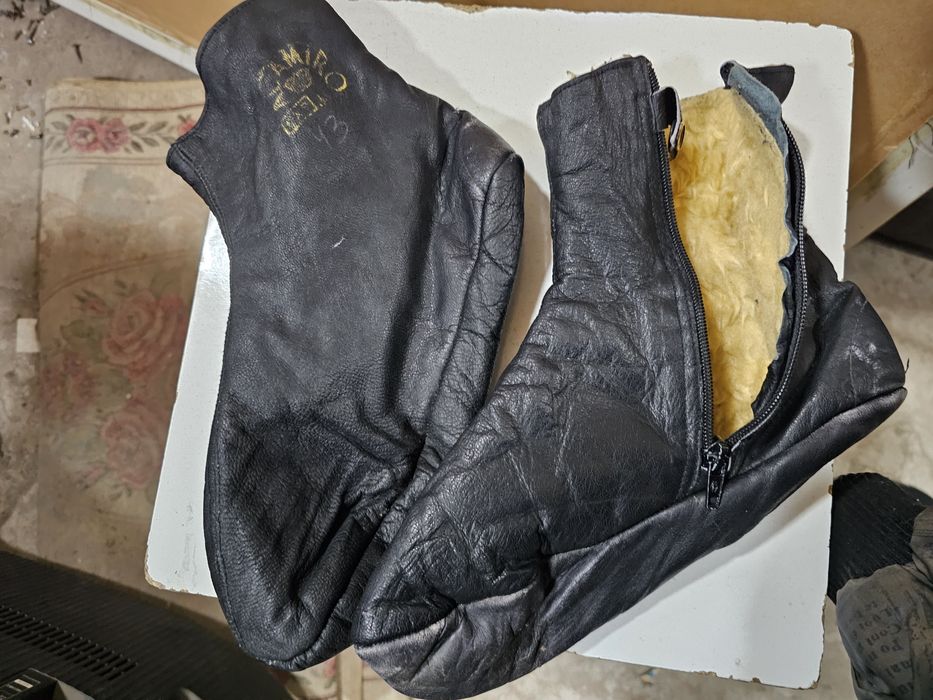 Кожаные натуральные носки