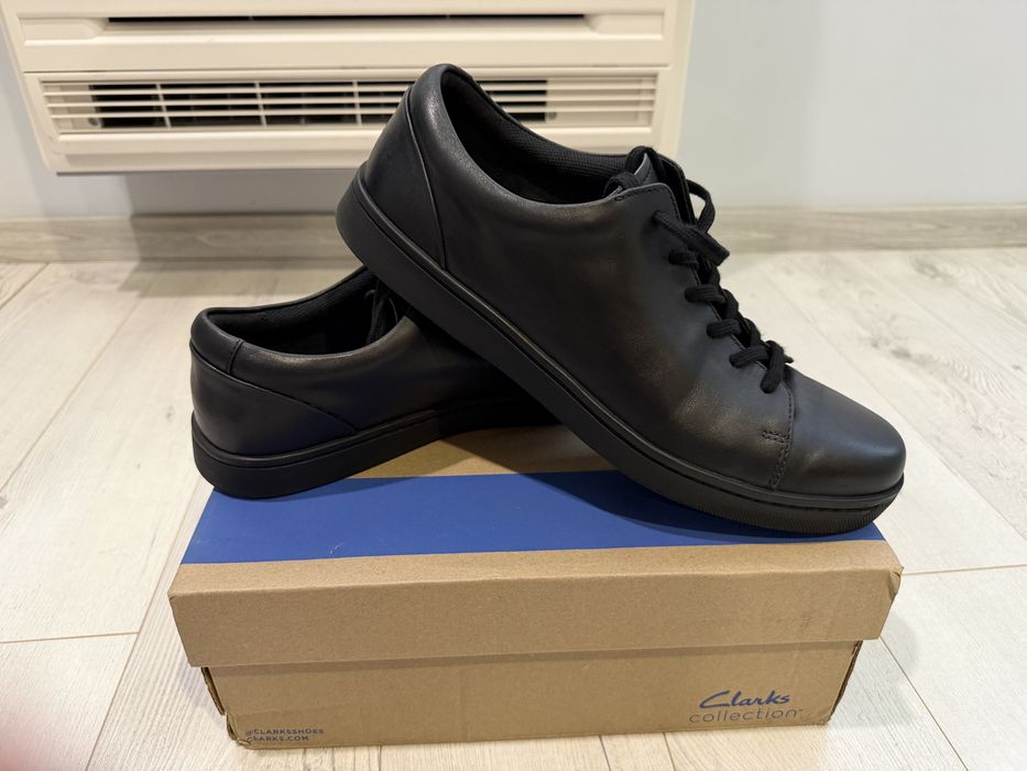 Оригинални кожени кецове/сникърси Clarks Lockyon Tie номер 47