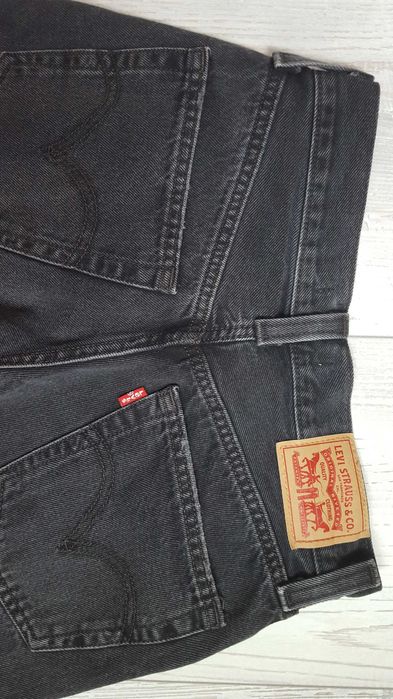 Черни дънки Levi Strauss '94 Baggy Wide Leg за момиче с р-р W25 L33