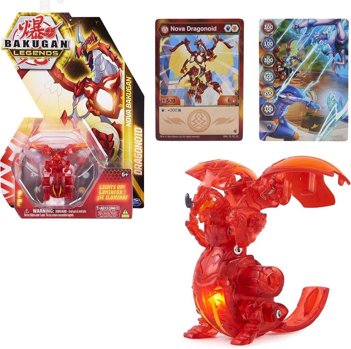Bakugan Legends Dragonoid Light Up с подсветкой оригинал Spin Master