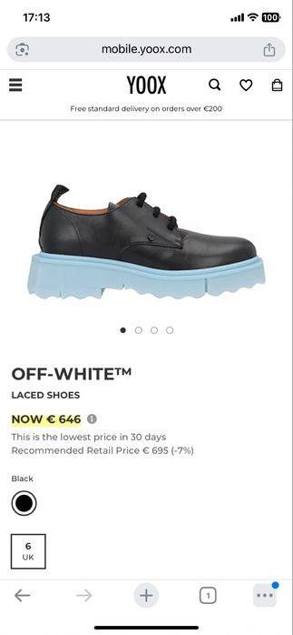 Pantofi Off-White leather Sponge derby marimea 41