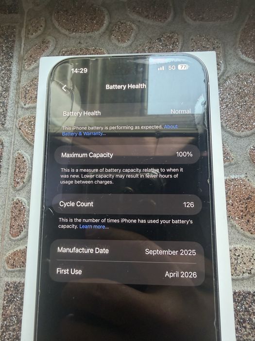 Iphone 16 Pro Max Battery 100%