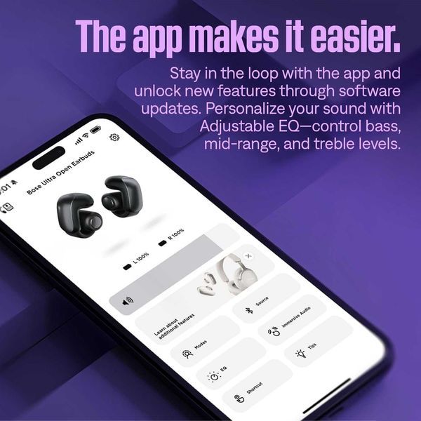 Нови Безжични Bluetooth Слушалки Bose Ultra Open 881046-0010, 2 години Гаранция, до 48 ч