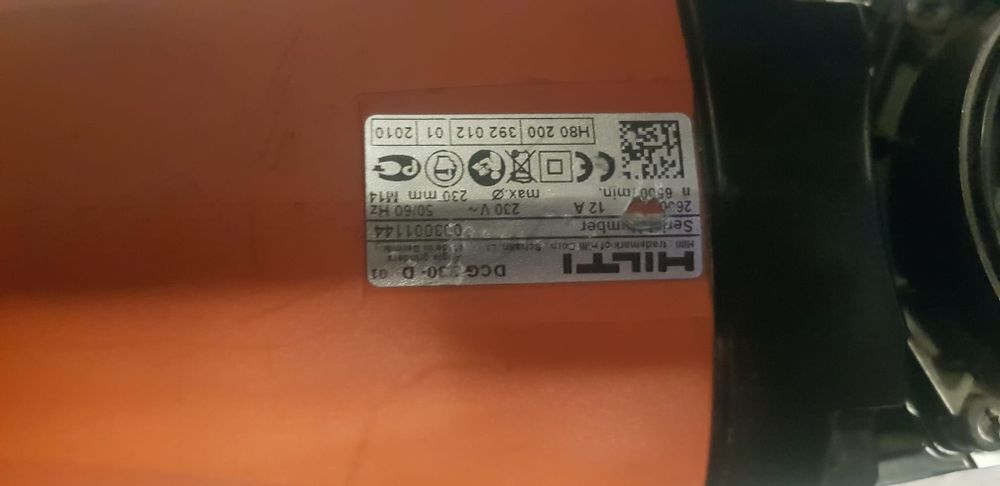 Flex HILTI DCG 230-D cu cap rotativ functional se vinde exact ca in poze pret 550 de lei