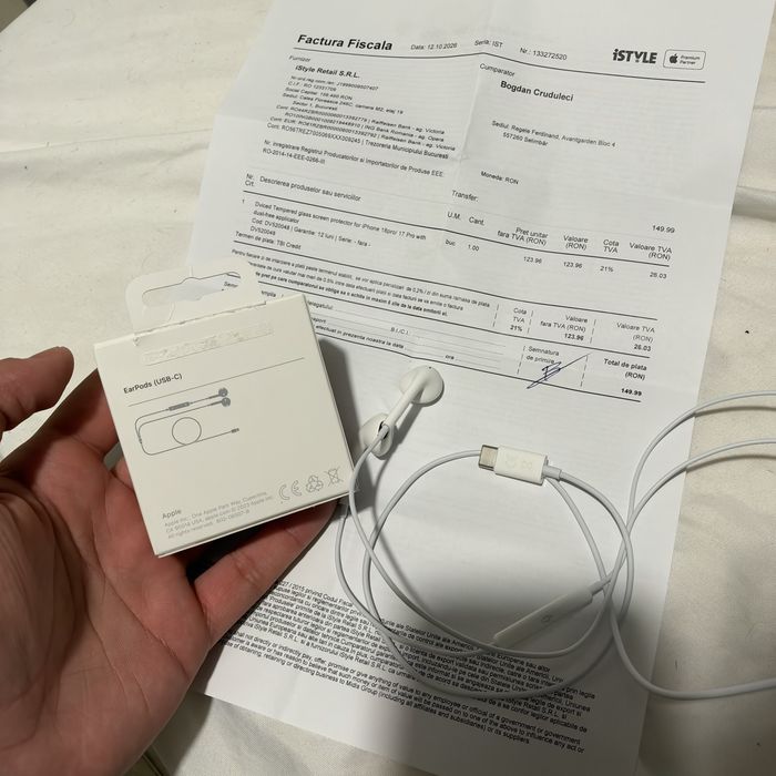 Casti Apple Earpods