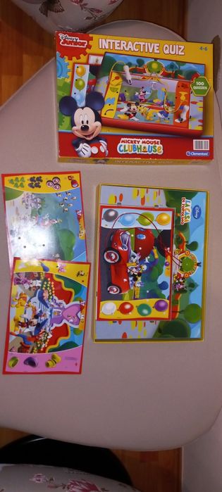 Puzzle Big Ben, puzzle Mickey Mouse, Interactive quiz Mickey Mouse