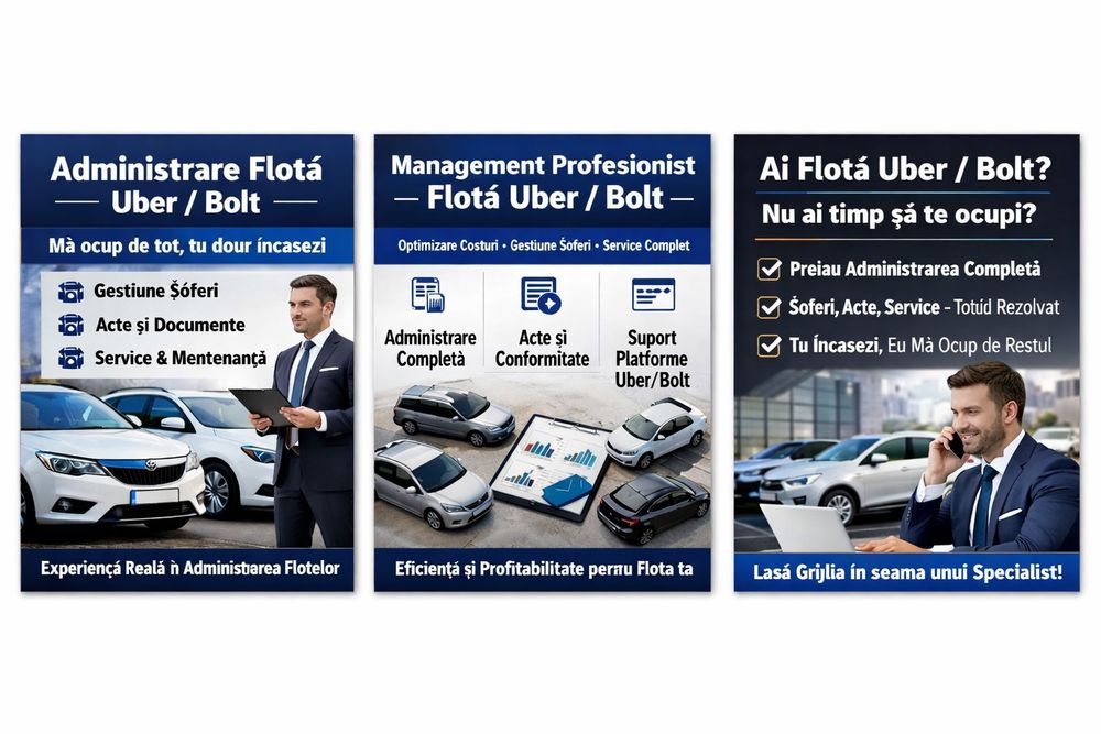 Administrare Flota Uber / Bolt – Experienta 10 Ani