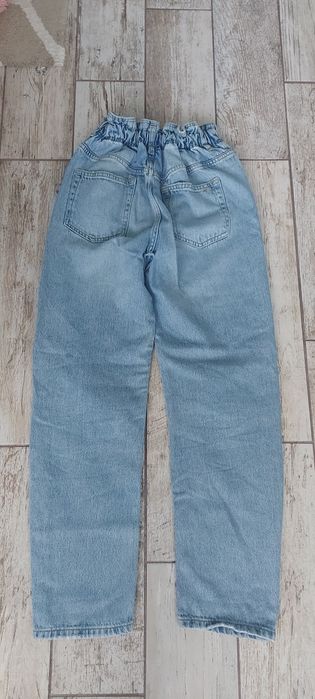 Дамски дънки paperbag ZARA