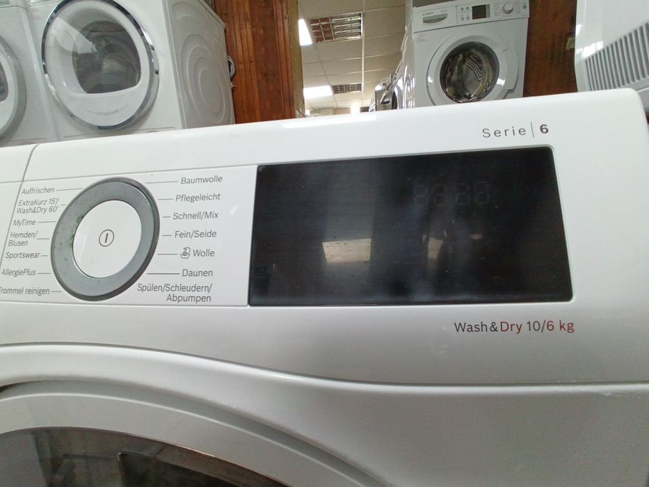Пералня със сушилня Бош Bosch Serie 6 A+++ 10/6кг Wash end Dry  2 години Гаранция!