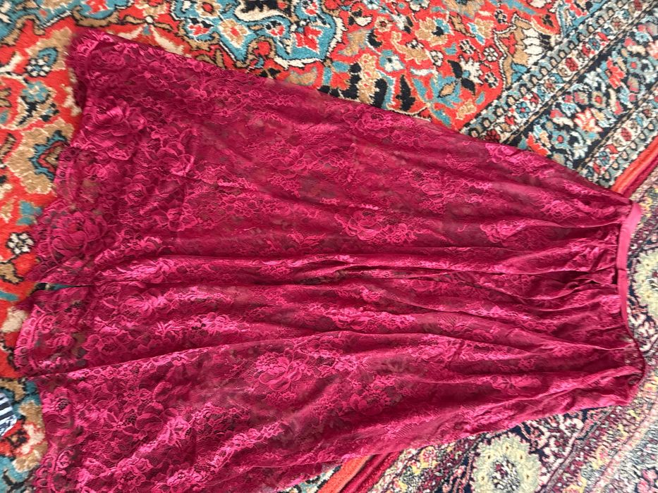 Платье с ремней длинное