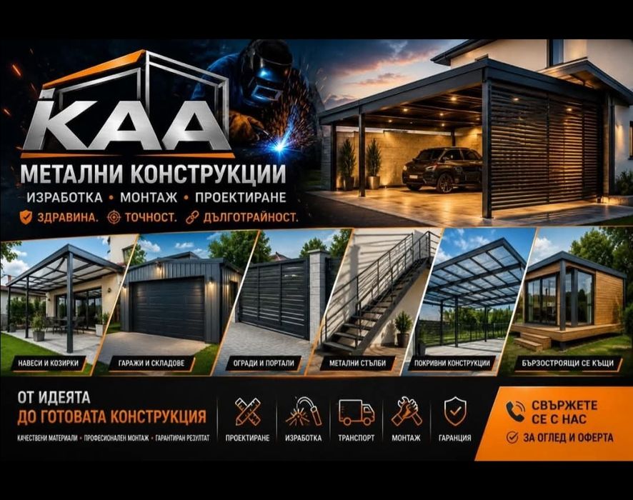 Заварки и изработка на метални конструкции