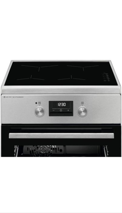 Aragaz Electrolux LKI564266X, Electric, Inductie, 4 zone de gatit, Booster, SteamBake, AirFry, Autocuratare catalitica, Timer electronic, Grill