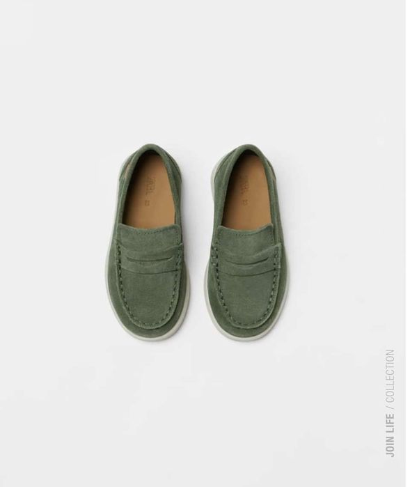 Детские Лоферы из замша Zara