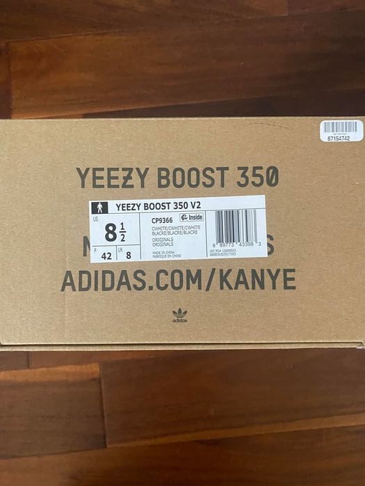 Adidasi Yeezy 350 V2 Cream white albi 36-40