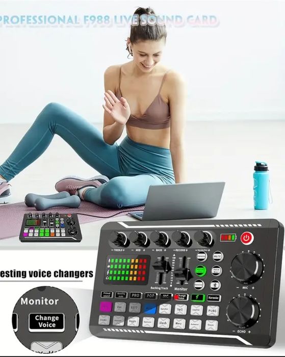 Placa de sunet externa BT + efecte de sunet Live Podcast tiktok etc