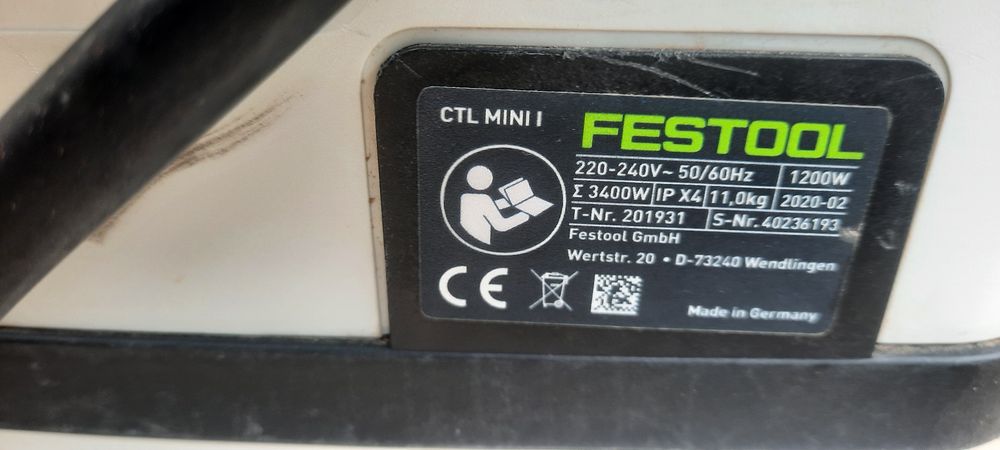Прахосмукачка  Festool CTL MINI I Контакт Тупалка Отлично състояние като нова Дърводелство