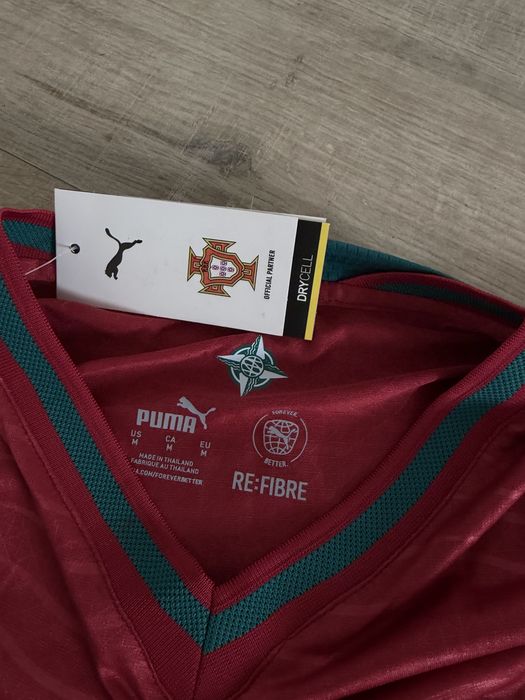 Tricou de fotbal maneca lunga  bluza fotbal Portugalia nationala Puma marime M Cristiano Ronaldo 7 CR7 marime M