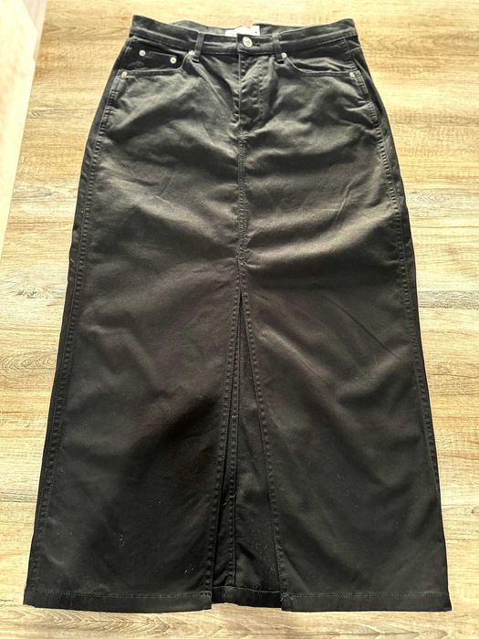 Юбка черная джинсовая Zara, размер 46 (М)