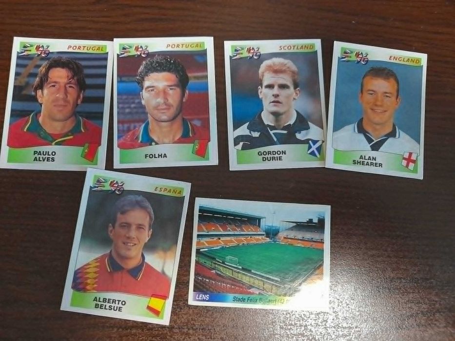 Голям лот стикери/отрезки Panini Световно 94-та и 98-ма, Европейско 96-та