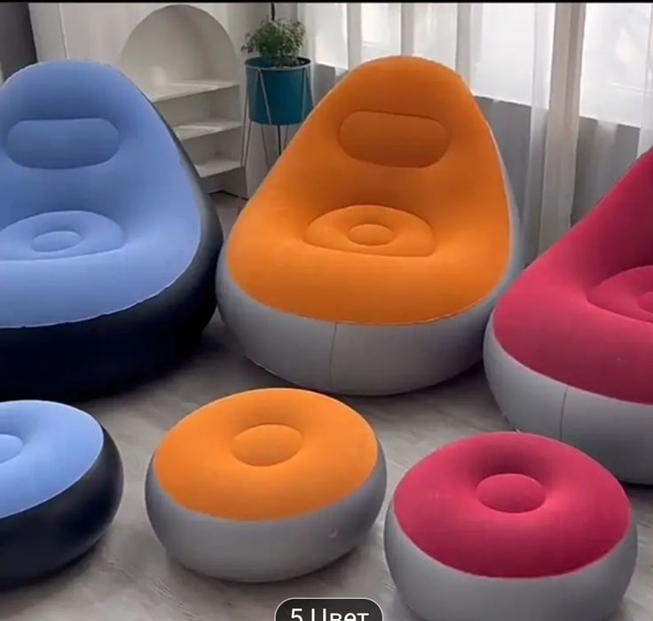 Надувной шезлонг-диван, кресло для отдыха дома,