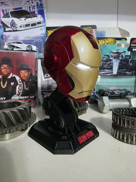 Suport printat 3D pentru cap Iron Man DeAgostini – negru