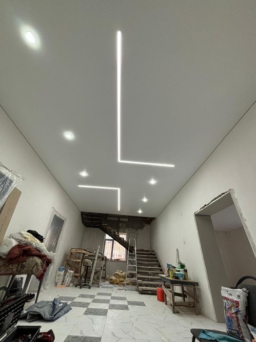 Натяжные потолки ,Освещение.