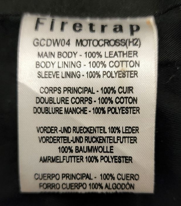 Firetrap Дамско Кожено от естествена агнешка кожа с Размер М,