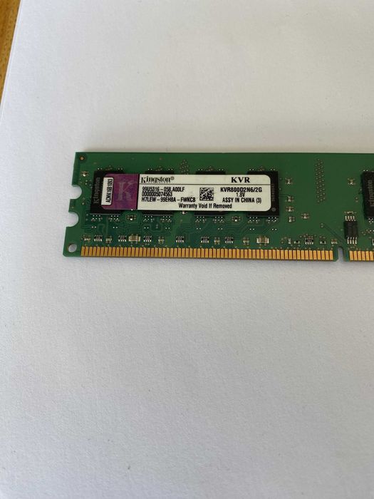 RAM памет Kingston 2GB DDR2 800MHz KVR800D2N6/2G
