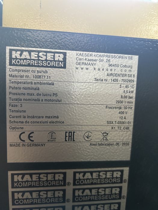 Compresor Kaeser AIRCENTER SX 8