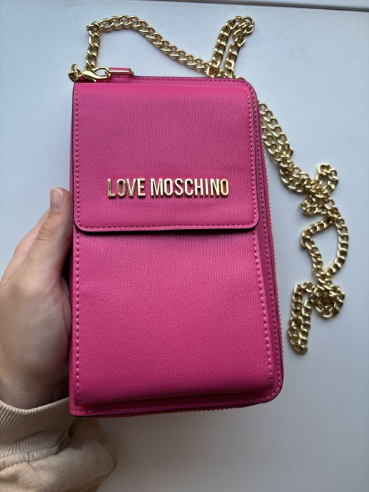 Портфейл с място за телефон Love Moschino