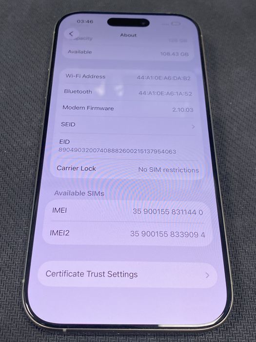 Apple iPhone 16 Pro 128GB ID-XXL8149