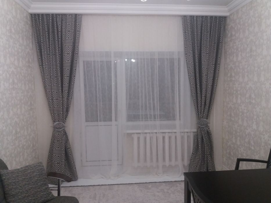 Шторы и тюль .тюль лен