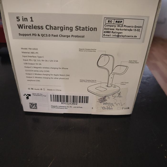 Зарядно 5 в 1 ново