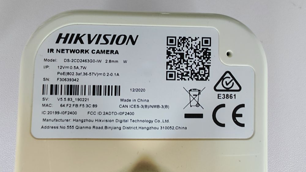 Hikvision - SET 2 BUCĂȚI - DS-2CD2463G0-IW