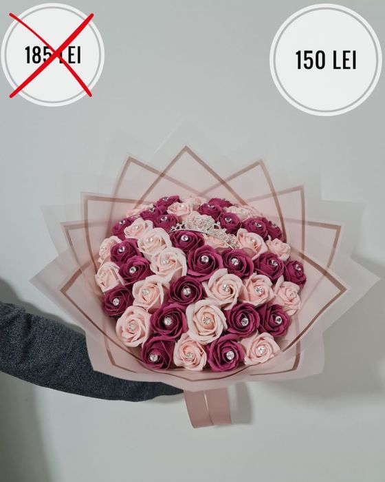 Buchete cu trandafiri din săpun - PREȚ MIC