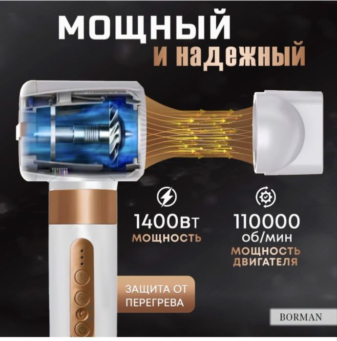 Фен стайлер borman