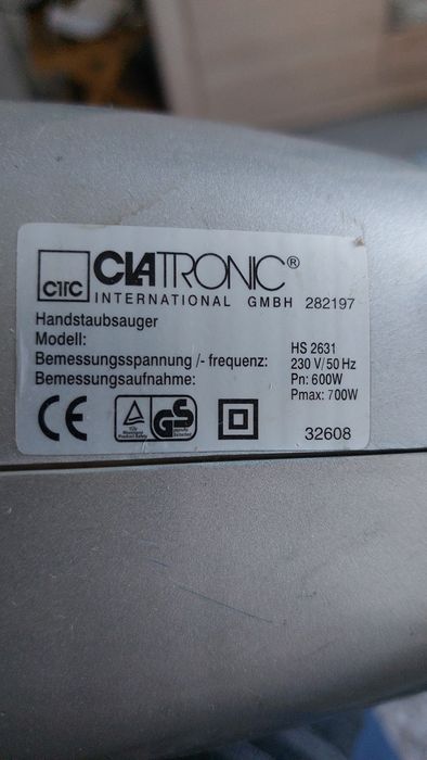 Ручной пылесос CLATRONIC HS 2631