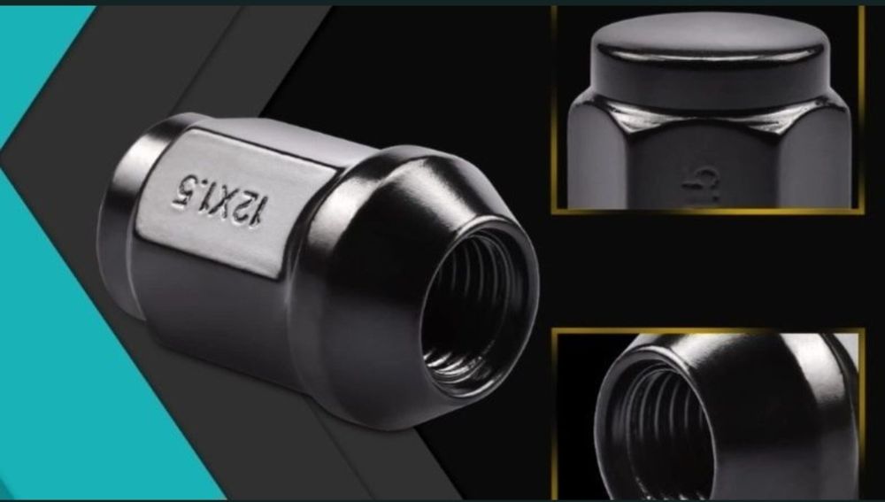 Set 20 piulite M12x1,5 negre