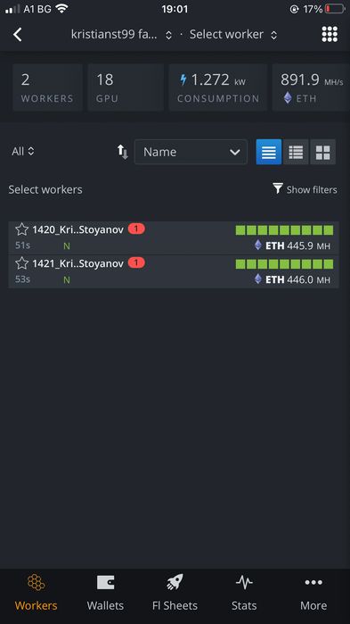 Mining Rig 9x RTX 3060 – 450 MH/s – 650W – готов за работа