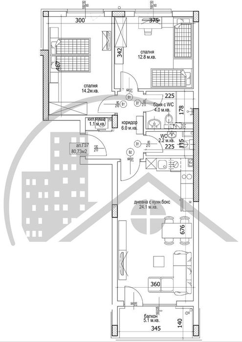 Продава се Тристаен апартамент в Варна, Кайсиева градина - 95 кв.м за 1366 €/кв.м - Снимка #1