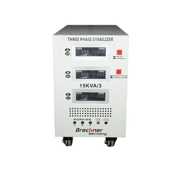 Автоматичен стабилизатор на напрежение 15kva, 12kw трифазен със сервом