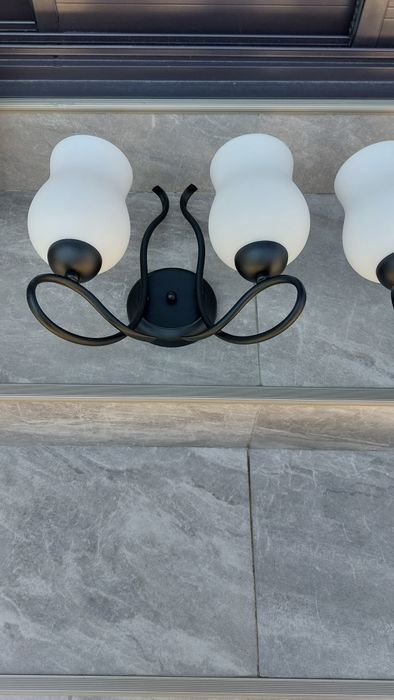 Lustra/aplice culoare neagra Rustik