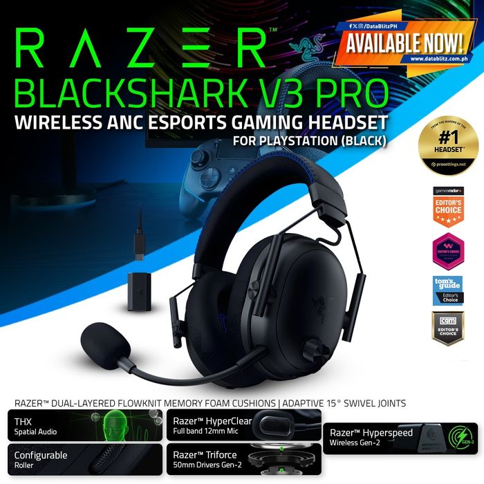 Razer blackshark v3 pro Беспроводные Наушники Распродажа