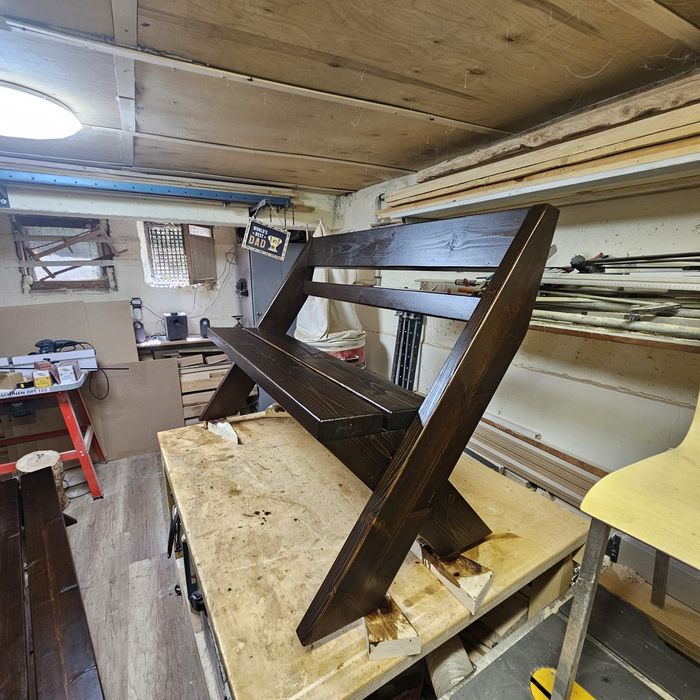 Дървена пейка за градина, тераса