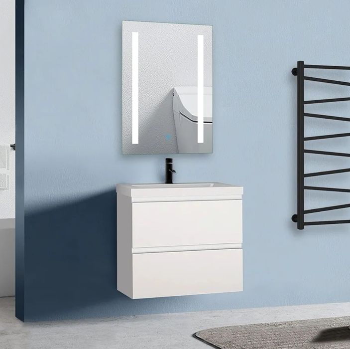 Огледало за баня 80×60 см. с нагревател и bluetooth колонки