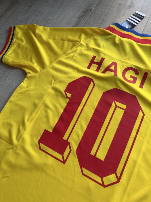 Tricou de forbal Romania nationala Adidas marime M Gica Hagi cupa mondiala 94