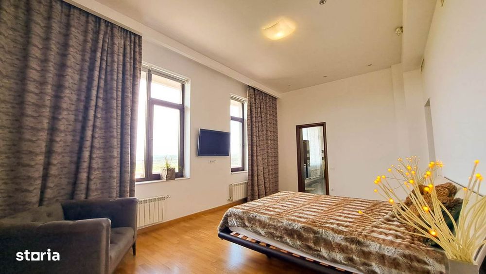 Penthouse Lux 4 camere de inchiriat Baneasa | Lift privat | Terasa 360