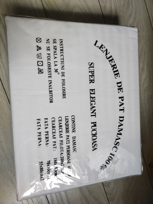 Lenjerie pat, dublă nouă