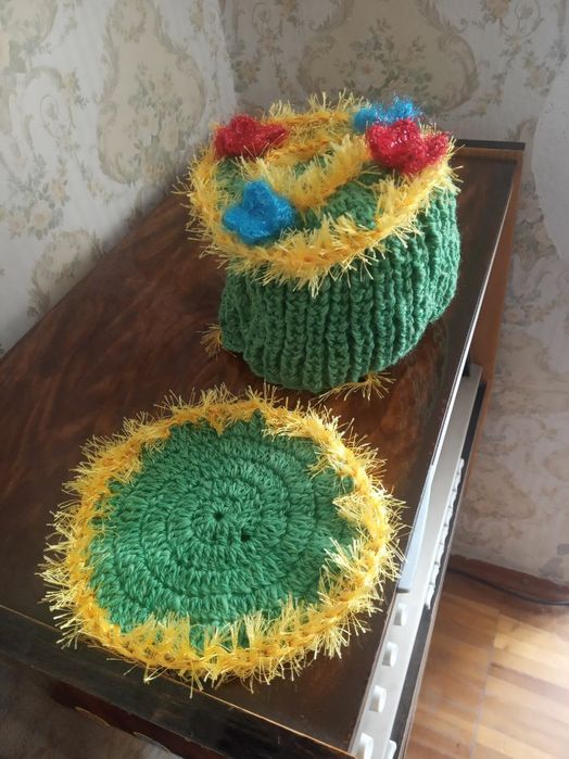 Вязанный на чайник и под чайник