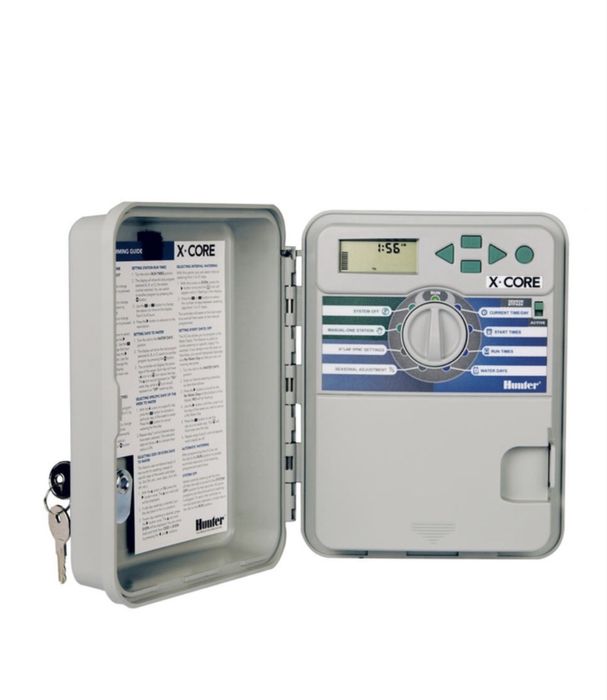 Programator irigatii, 4 zone, Hunter X-core, montaj exterior